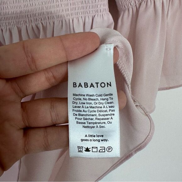 Aritzia | Babaton Grantland Smocked Top in Mauve - Picture 6 of 11